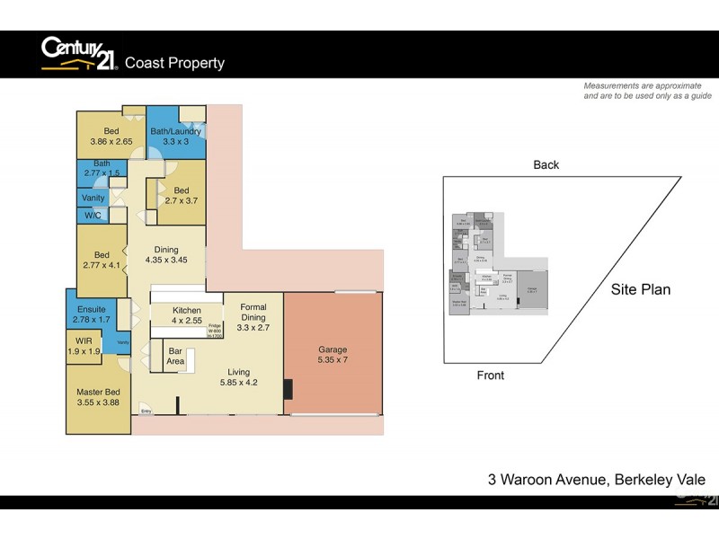 3 Waroon Avenue, Berkeley Vale NSW 2261 Floorplan