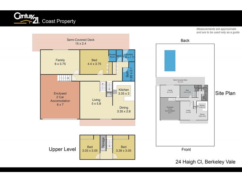 24 Haigh Close, Berkeley Vale NSW 2261 Floorplan