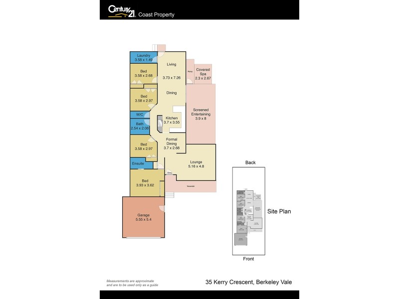 35 Kerry Crescent, Berkeley Vale NSW 2261 Floorplan
