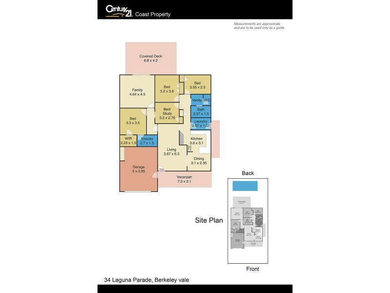 34 Laguna Parade, Berkeley Vale NSW 2261 Floorplan