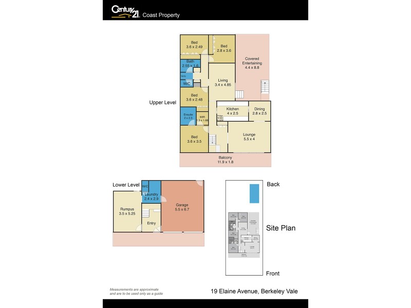 19 Elaine Avenue, Berkeley Vale NSW 2261 Floorplan