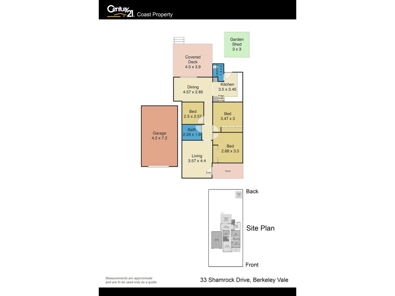 33 Shamrock Drive, Berkeley Vale NSW 2261 Floorplan