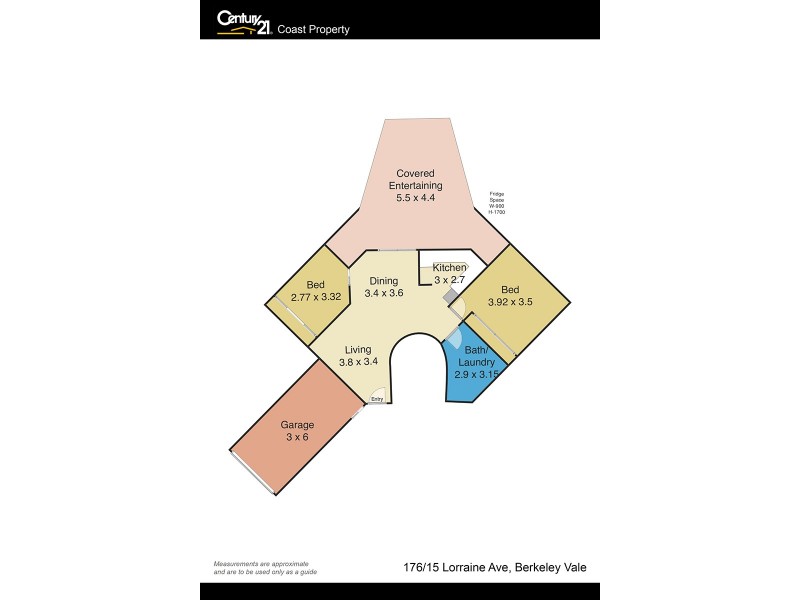 176/15 Lorraine Avenue, Berkeley Vale NSW 2261 Floorplan