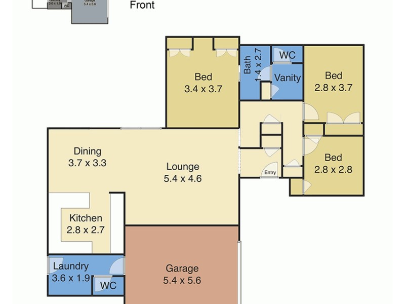 3/14 Yamba Street, The Entrance NSW 2261 Floorplan