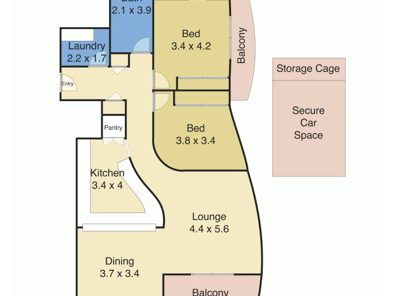 7/2 Boondilla Road, The Entrance NSW 2261 Floorplan