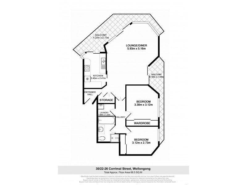 30/22-26 Corrimal Street, Wollongong NSW 2500 Floorplan