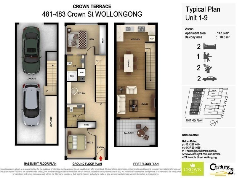3 481/483 Crown Street, Wollongong NSW 2500