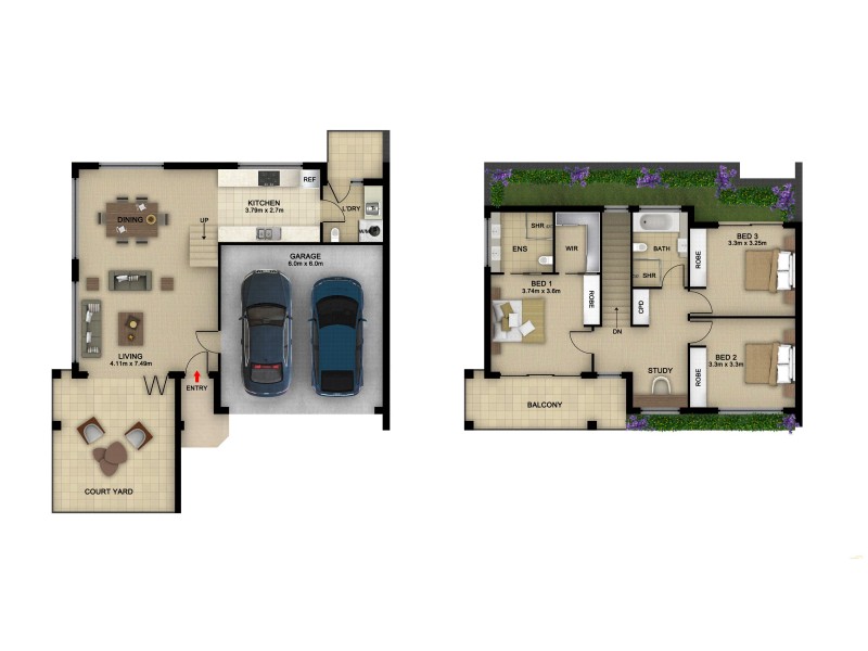 5/1 Woodlawn Ave, Mangerton NSW 2500 Floorplan