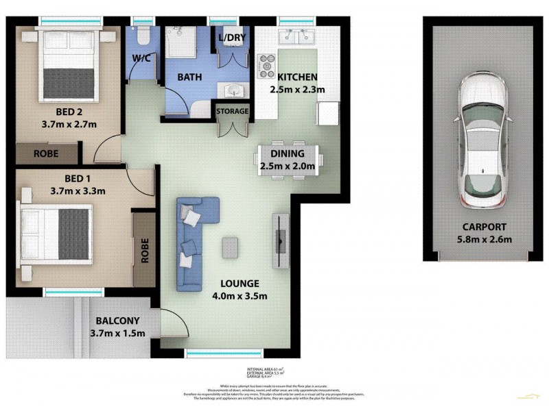 2/1 Hercules Street, Wollongong NSW 2500 Floorplan
