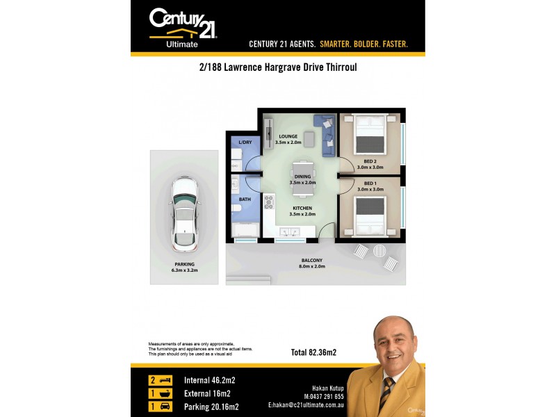 2/188 Lawrence Hargrave Drive, Thirroul NSW 2515 Floorplan