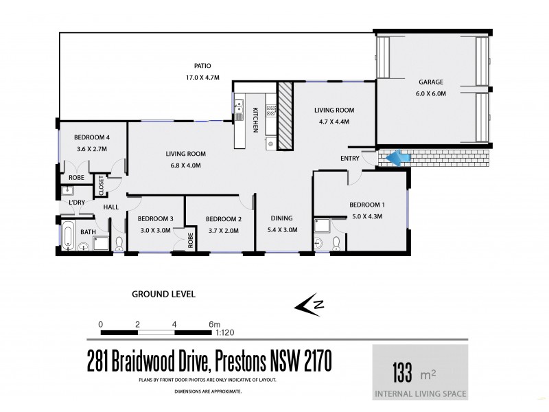 281 Braidwood Drive, Prestons NSW 2170 Floorplan