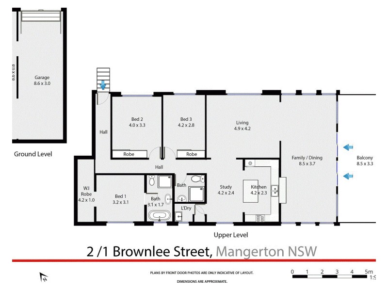 2/1 Brownlee Street, Mangerton NSW 2500 Floorplan