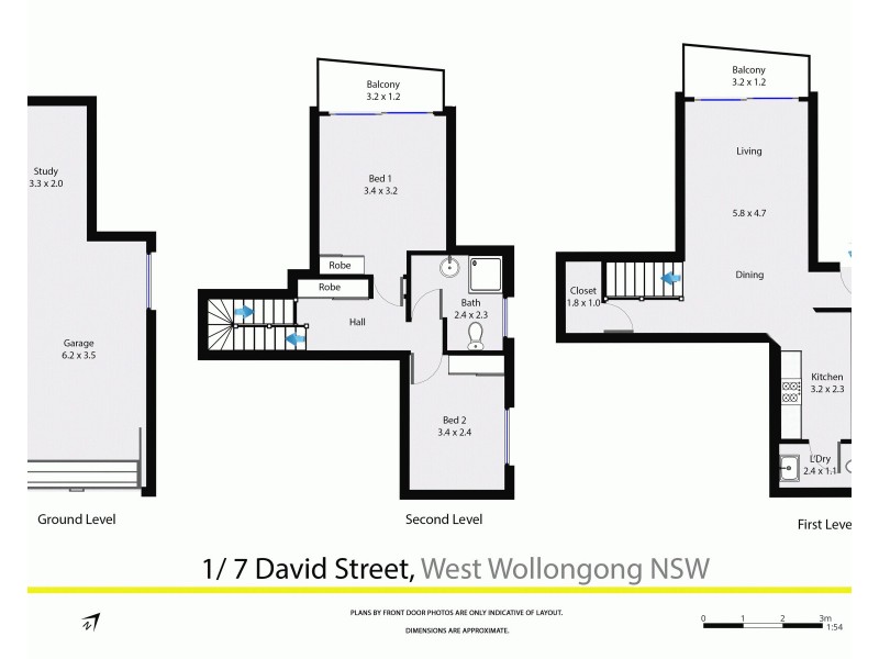 1/7  David Street, Wollongong NSW 2500 Floorplan