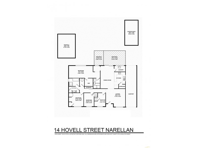 14 Hovell Street, Narellan NSW 2567 Floorplan