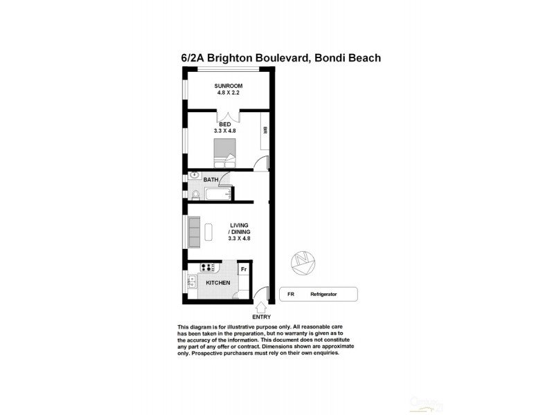 6/2a Brighton Boulevard, North Bondi NSW 2026 Floorplan