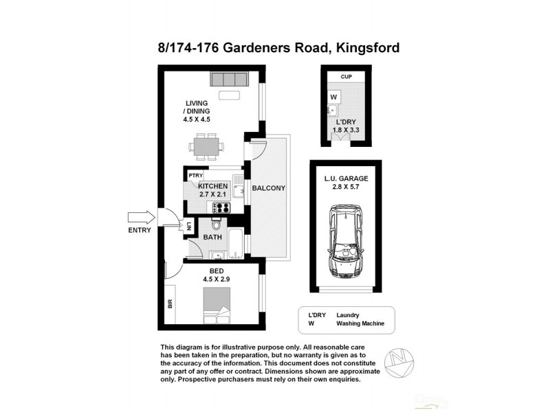 8/174 Gardeners Road, Kingsford NSW 2032 Floorplan