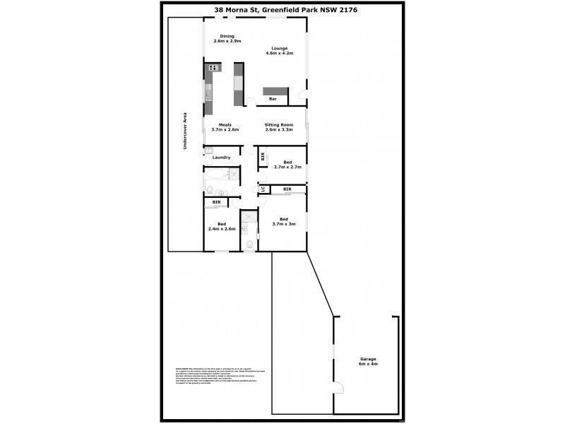 38 Morna Street, Greenfield Park NSW 2176 Floorplan