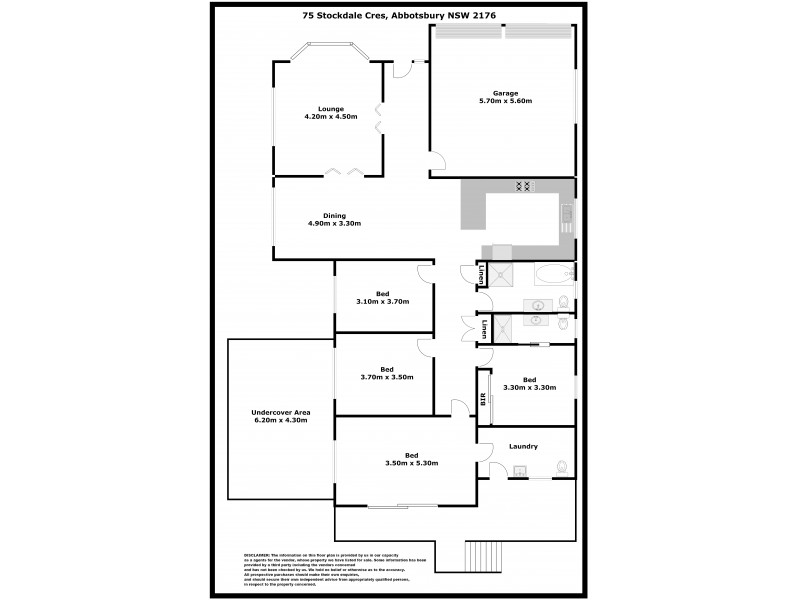 75 Stockdale Crescent, Abbotsbury NSW 2176 Floorplan