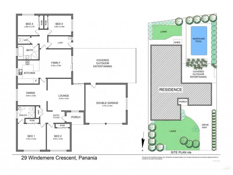 29 Windermere Crescent, Panania NSW 2213 Floorplan