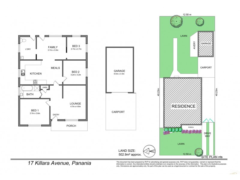 17 Killara Avenue, Panania NSW 2213 Floorplan