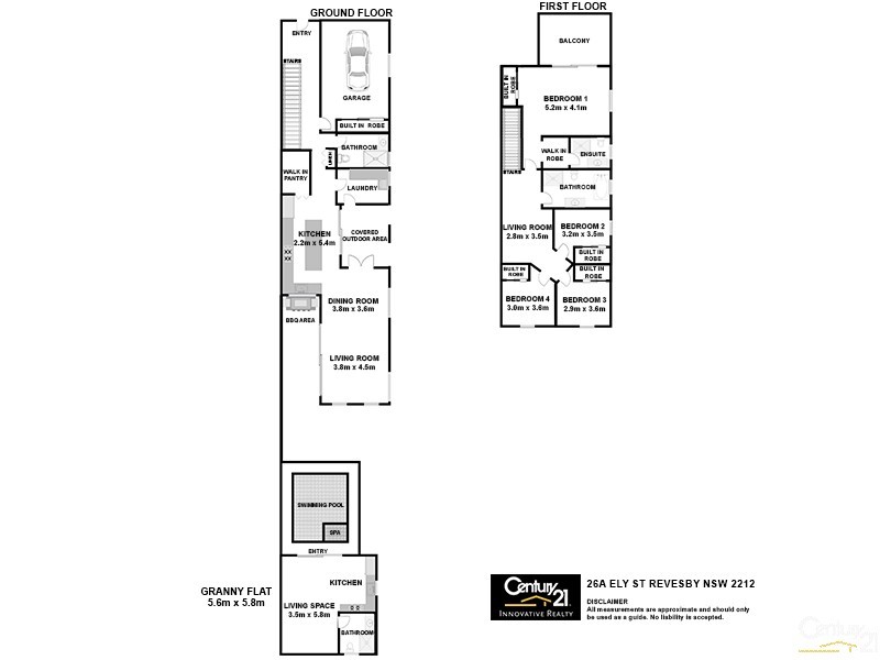 26a Ely Street, Revesby NSW 2212 Floorplan