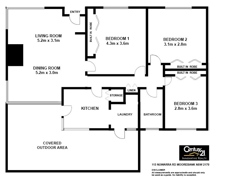 115 Nuwarra Road, Moorebank NSW 2170 Floorplan