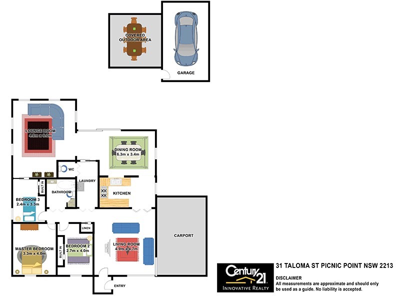 31 Taloma Street, Picnic Point NSW 2213 Floorplan