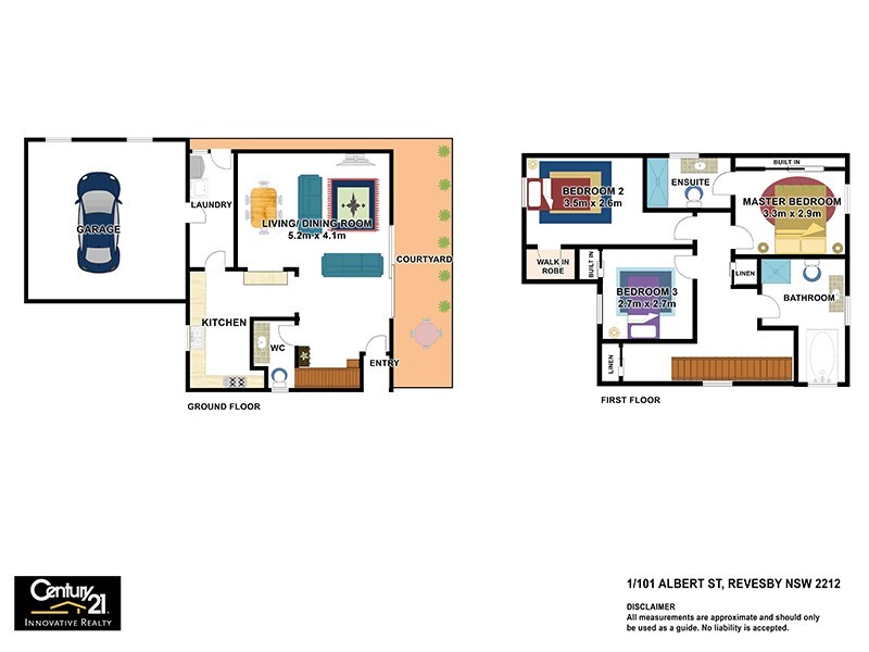 1/101 Albert Street, Revesby NSW 2212 Floorplan