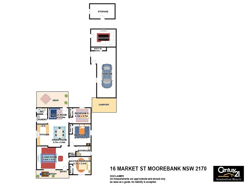 16 Market Street, Moorebank NSW 2170 Floorplan