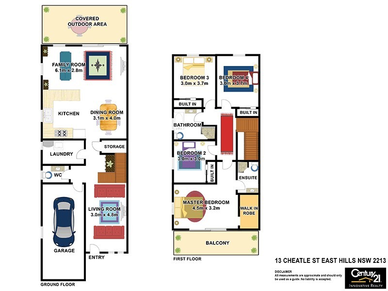 13 Cheatle Street, East Hills NSW 2213 Floorplan