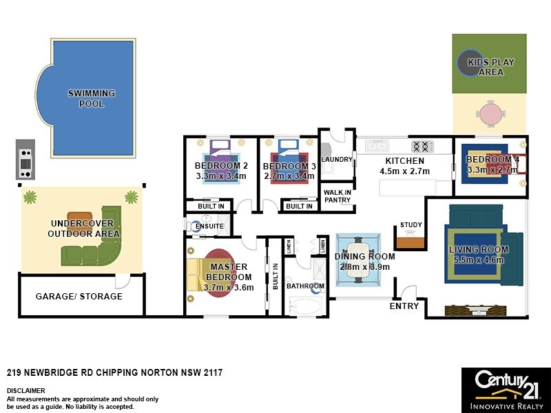 219 Newbridge Road, Chipping Norton NSW 2170 Floorplan