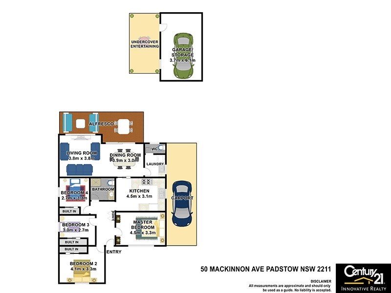 50 Mackinnon Avenue, Padstow NSW 2211 Floorplan