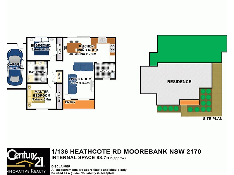 1/136 Heathcote Road, Hammondville NSW 2170 Floorplan