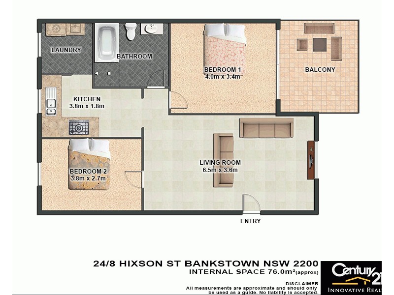 24/8-10 Hixson Street, Bankstown NSW 2200 Floorplan