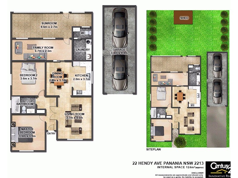 22 Hendy Avenue, Panania NSW 2213 Floorplan