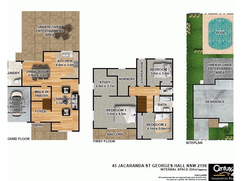 45 Jacaranda Drive, Georges Hall NSW 2198 Floorplan
