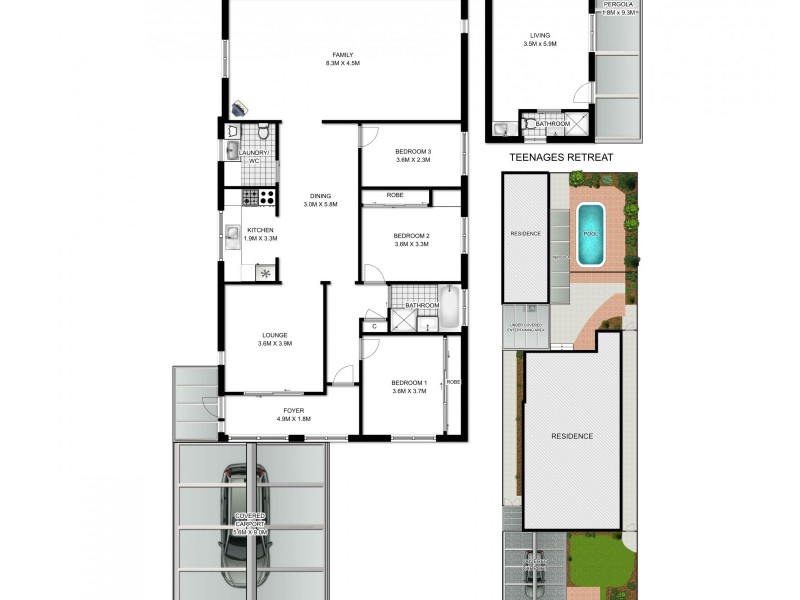 6 Ashcroft Street, Georges Hall NSW 2198 Floorplan