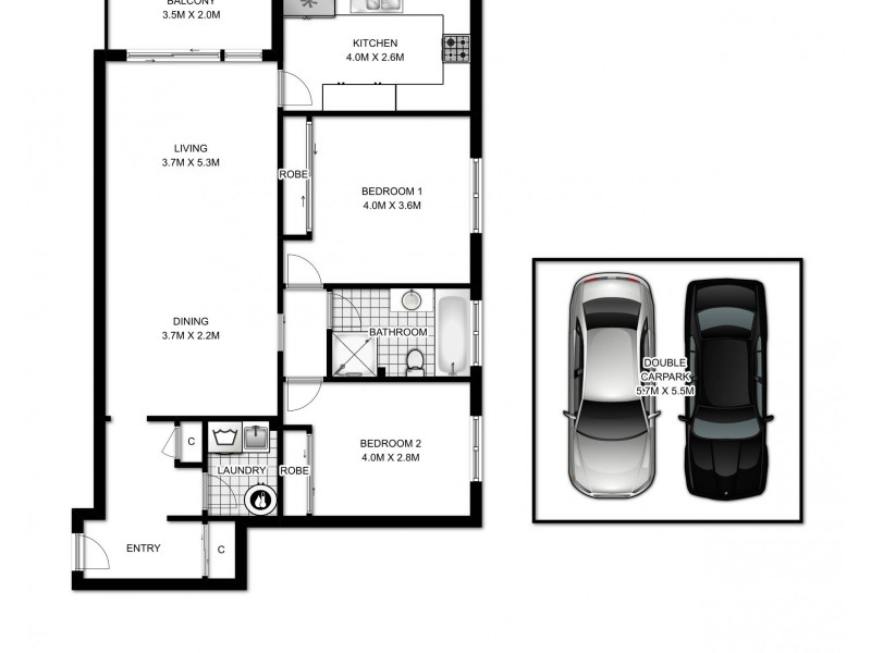 18/21 Myrtle Road, Bankstown NSW 2200 Floorplan