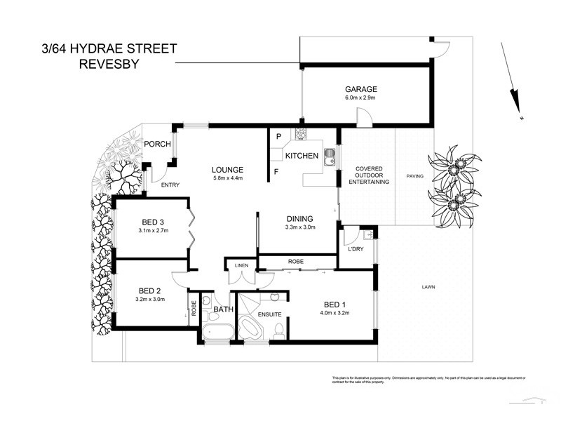 3/64 Hydrae Street, Revesby NSW 2212 Floorplan