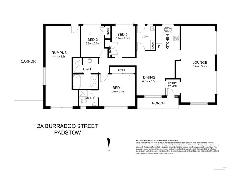 2A Burradoo Street, Padstow NSW 2211 Floorplan