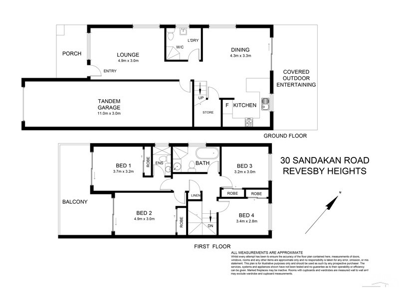 30 Sandakan Road, Revesby Heights NSW 2212 Floorplan