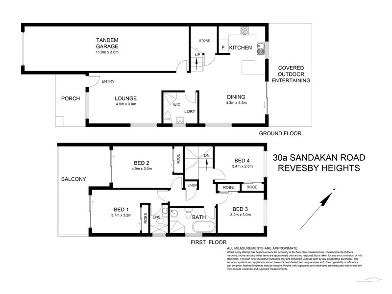 30a Sandakan Road, Revesby Heights NSW 2212 Floorplan