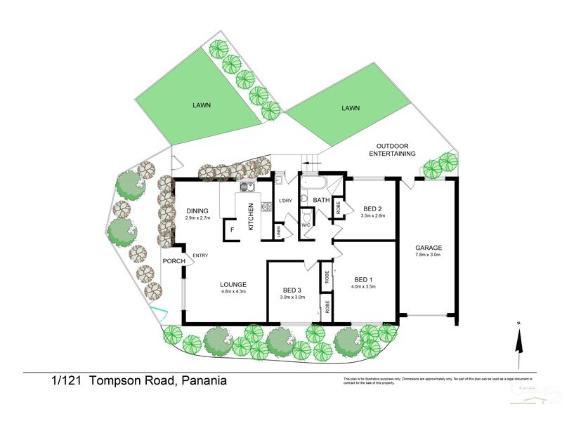 1/121 Tompson Road, Panania NSW 2213 Floorplan