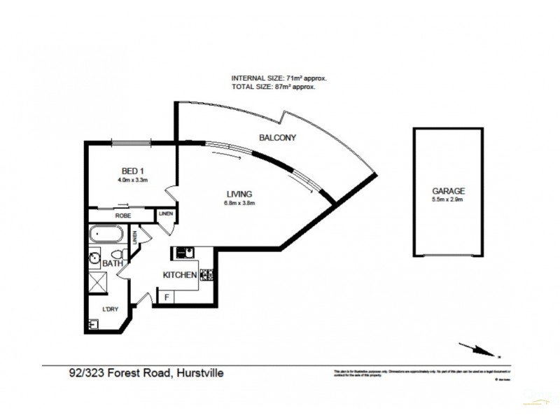 92/323 Forest Road, Hurstville NSW 2220 Floorplan
