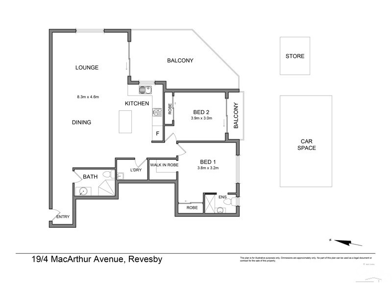 19/4 Macarthur Avenue, Revesby NSW 2212 Floorplan