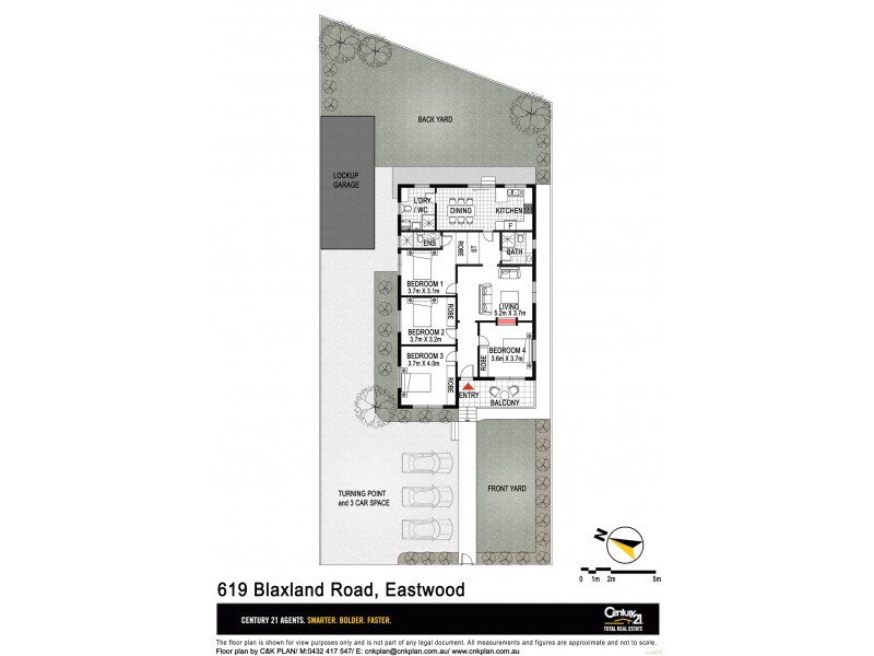 619 BLAXLAND ROAD, Eastwood NSW 2122 Floorplan