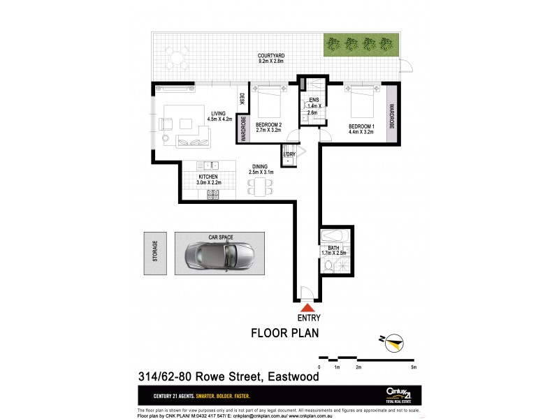 314 / 62-80 Rowe Street, Eastwood NSW 2122 Floorplan