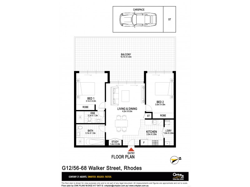 12 / 56-58 WALKER ST, Rhodes NSW 2138 Floorplan