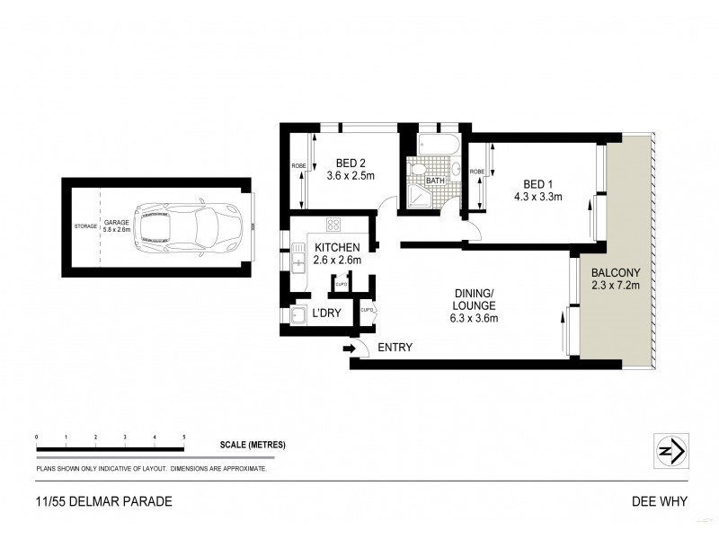 11/55 Delmar Parade, Dee Why NSW 2099 Floorplan