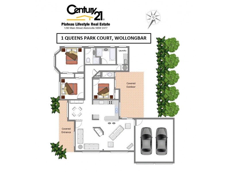 1 Queens Park Court, Wollongbar NSW 2477 Floorplan
